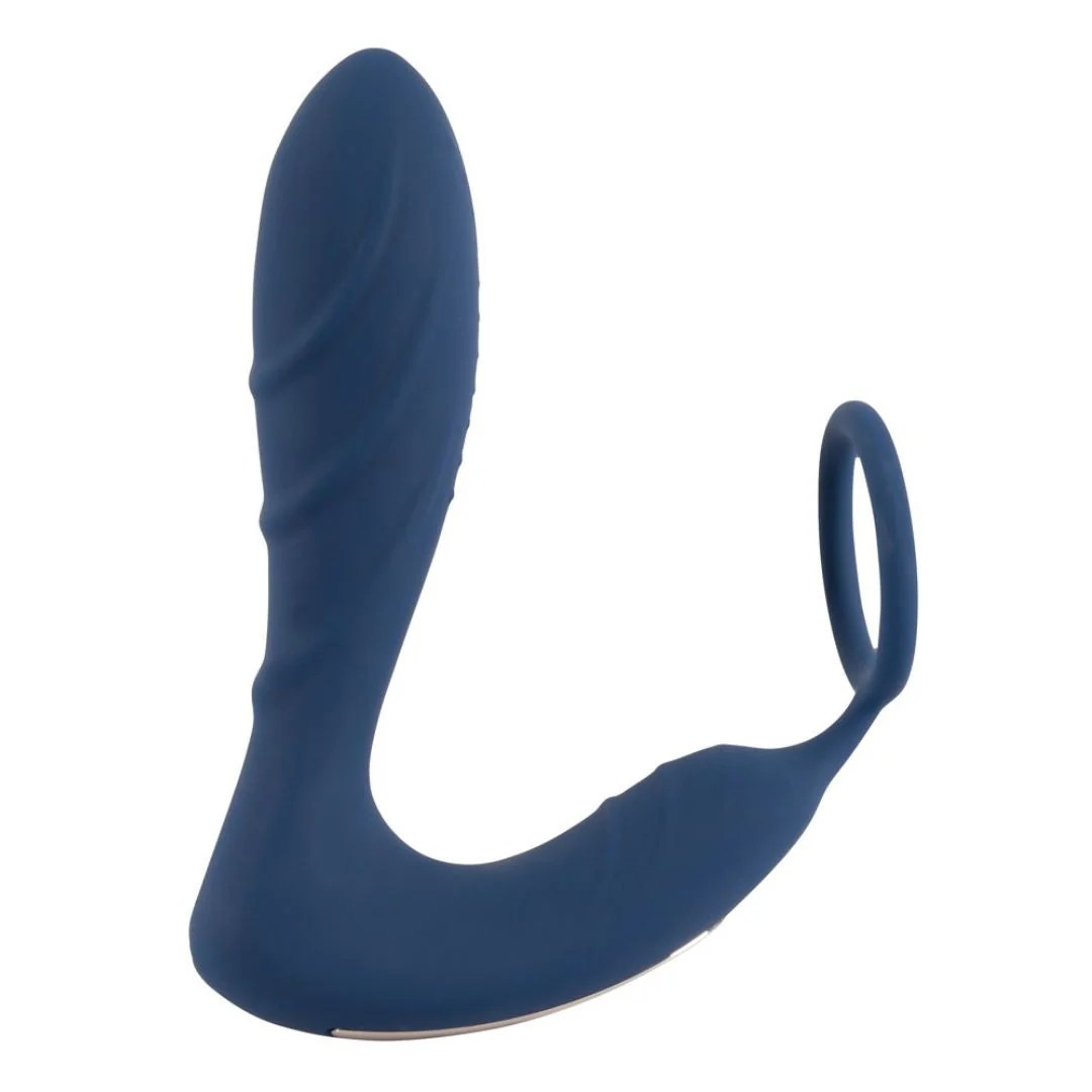 Analplug mit Penisring und Perineumreizer