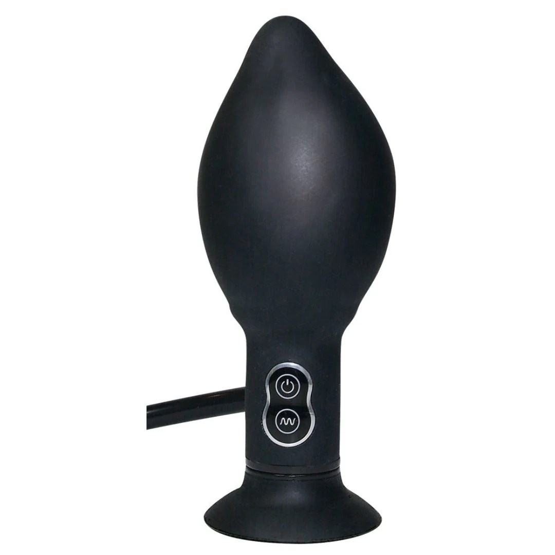 Analplug mit Vibration und Pumpball
