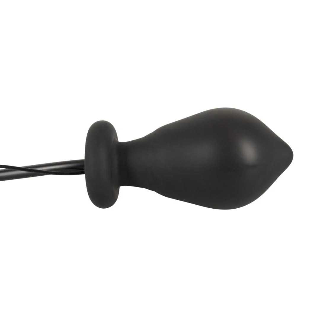 Analplug mit Vibration zum Aufpumpen