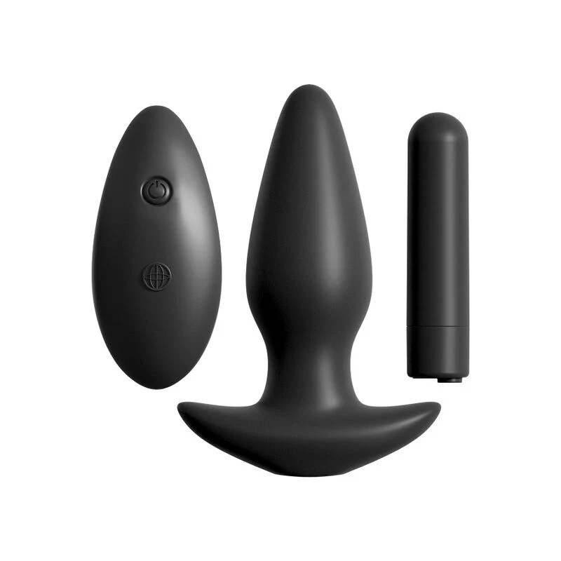 Analplug aus Silikon mit Fernbedienung