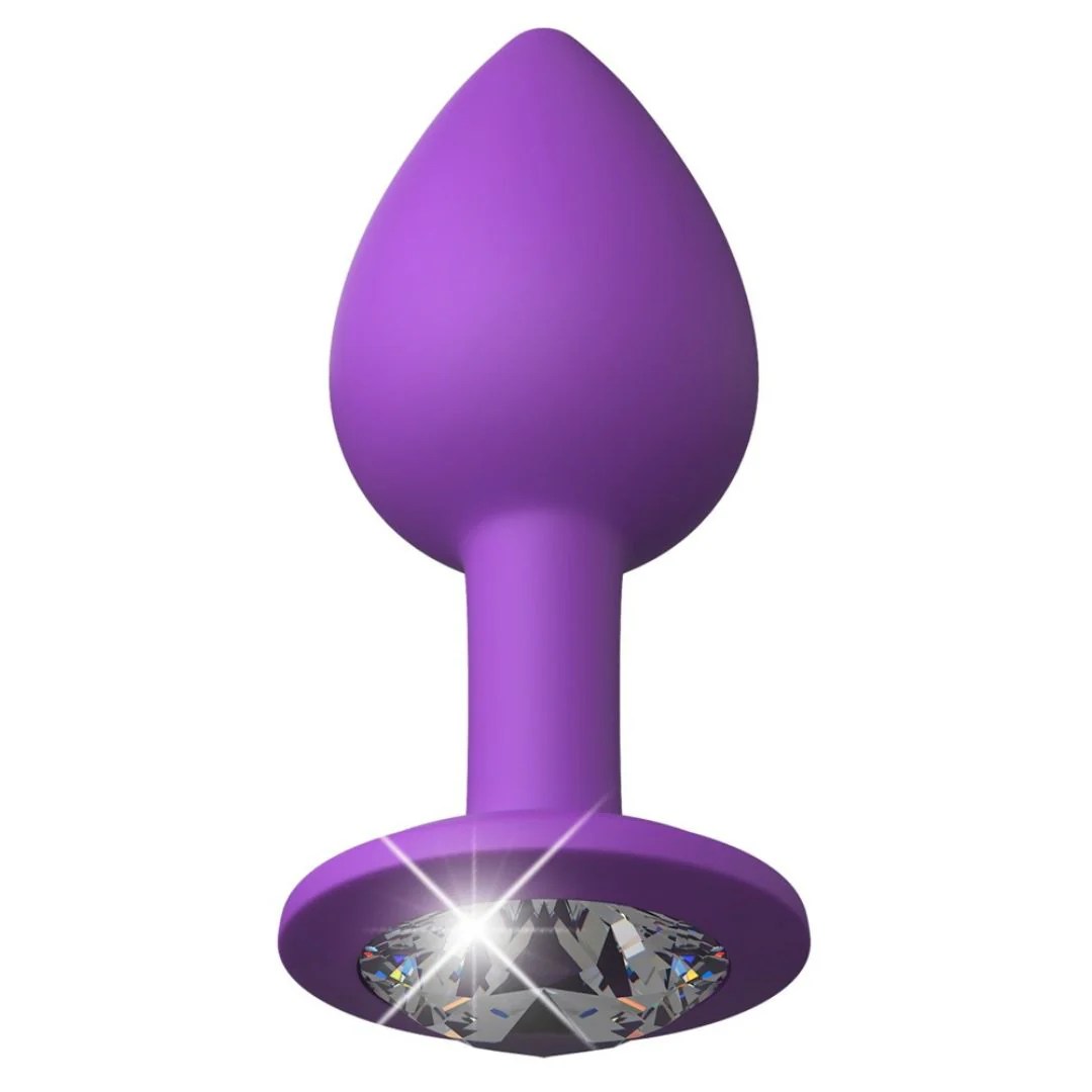 Analplug in konischer Form mit Schmuckstein