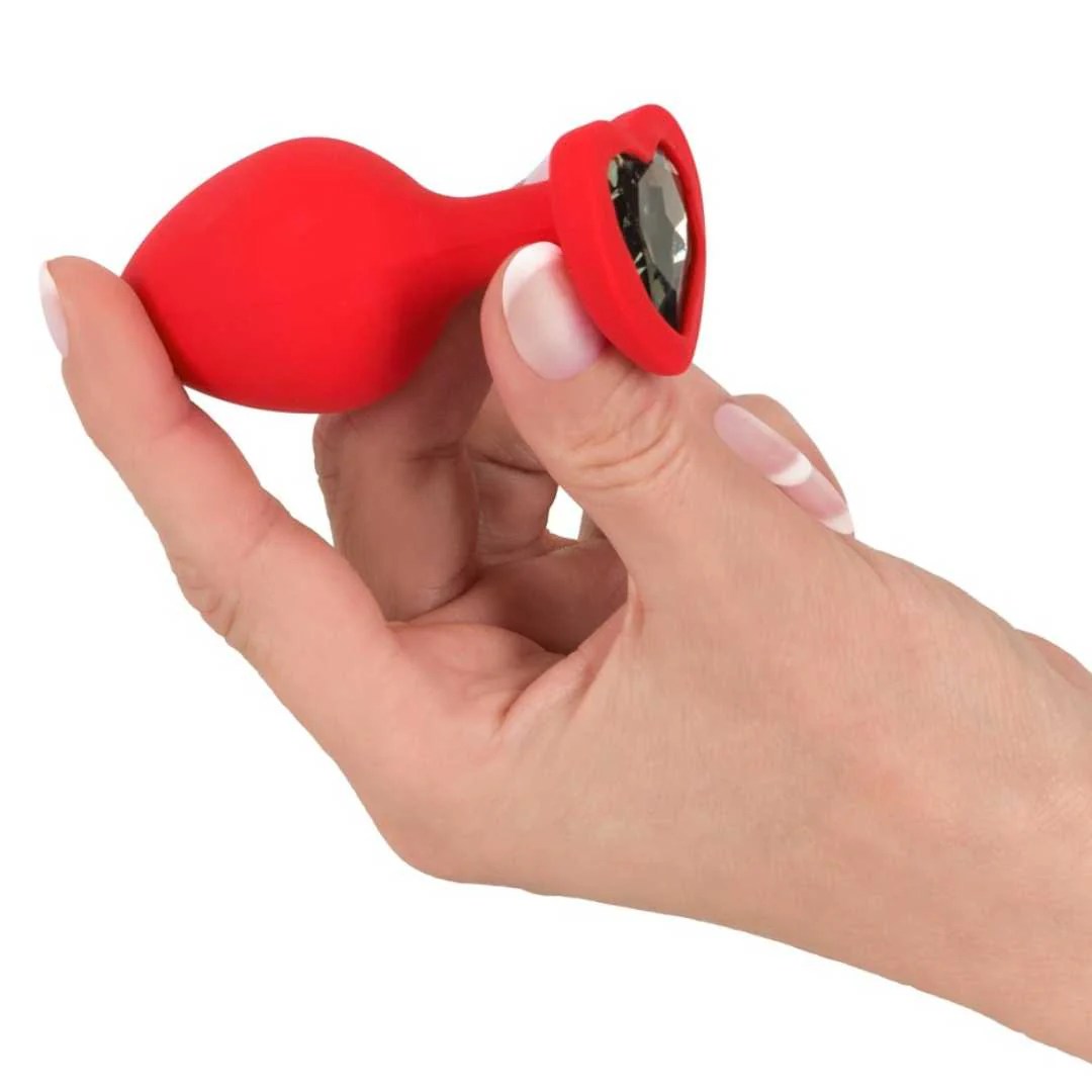 Analplug „Silicone Plug“ mit Stopper in Herzform