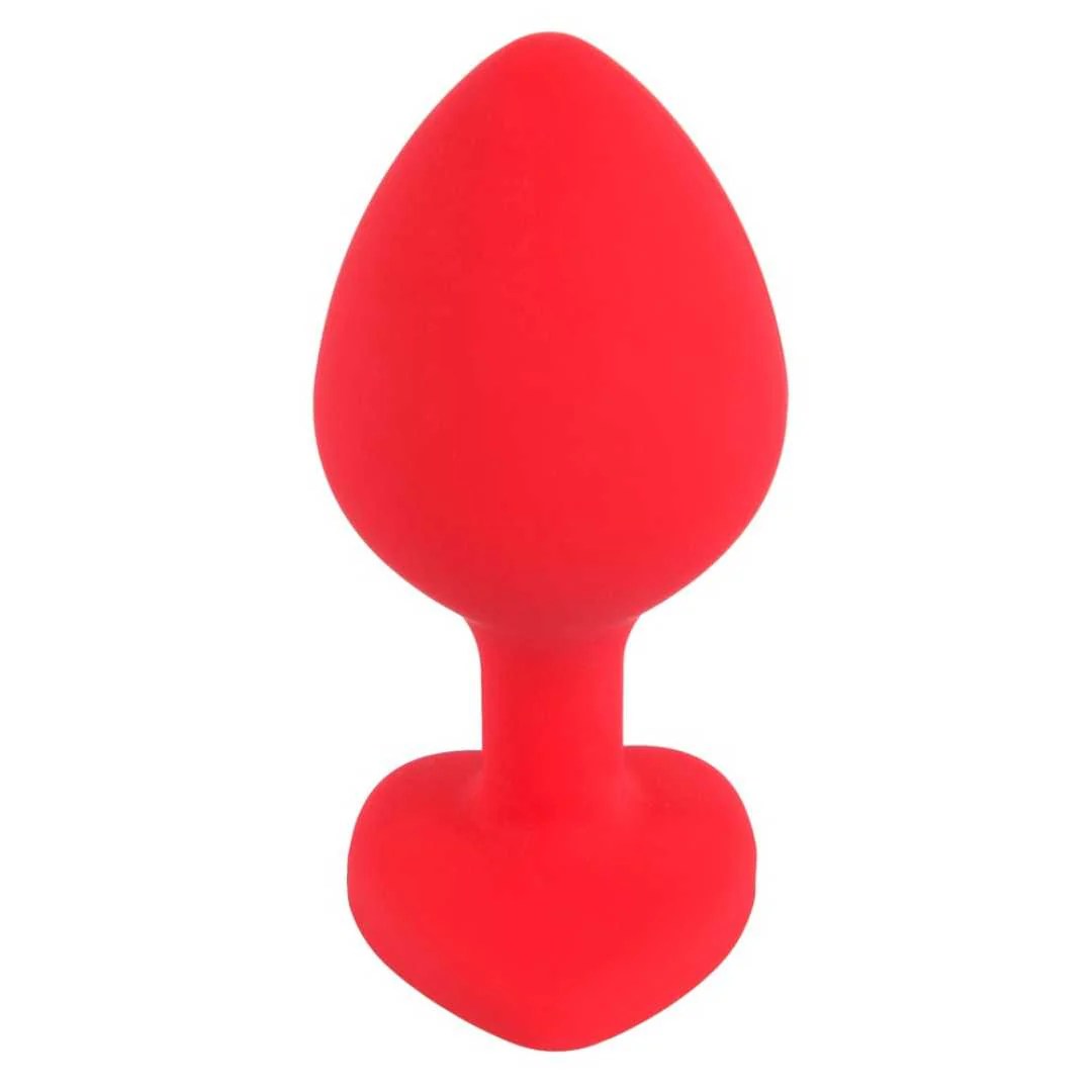 Analplug „Silicone Plug“ mit Stopper in Herzform