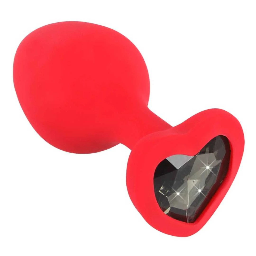 Analplug „Silicone Plug“ mit Stopper in Herzform