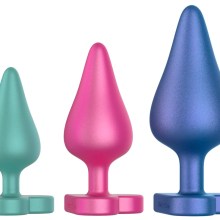 Analplug Set "Luster" im Metallic-Look Analplug Set "Luster" im Metallic-Look