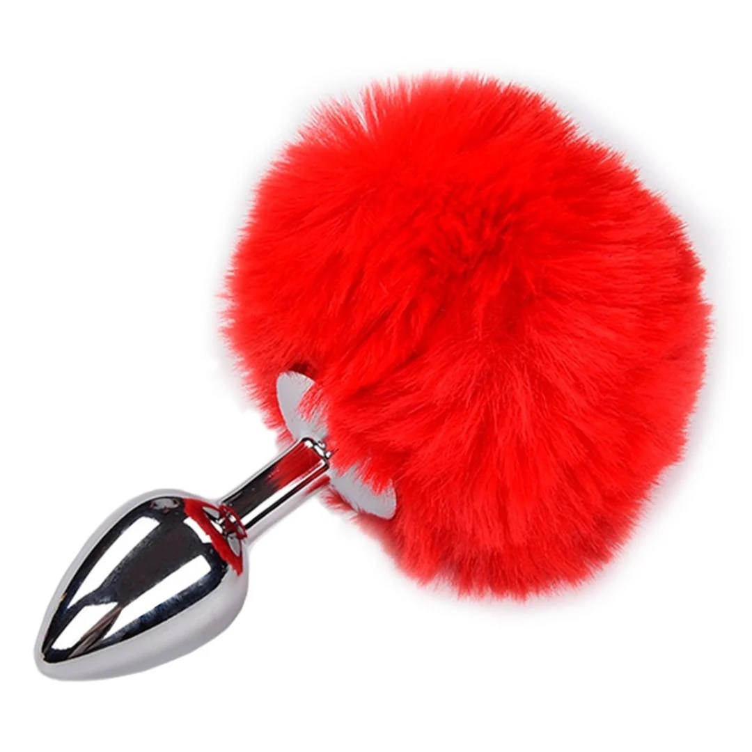 Analplug „Metal Anal Fluffy Plug S“