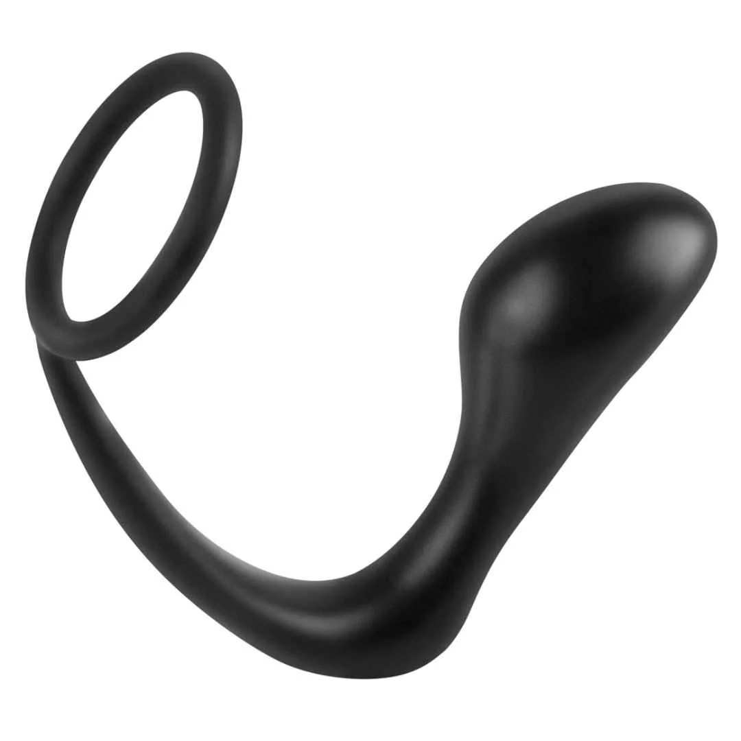 Analplug „Ass-gasm cockring plug“ mit Penisring