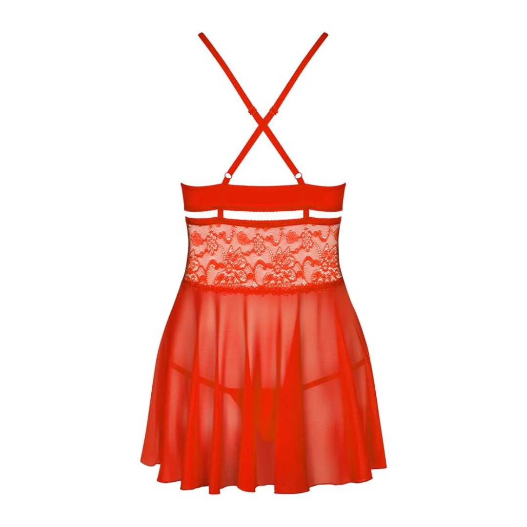 Babydoll plus String mit Cut-outs