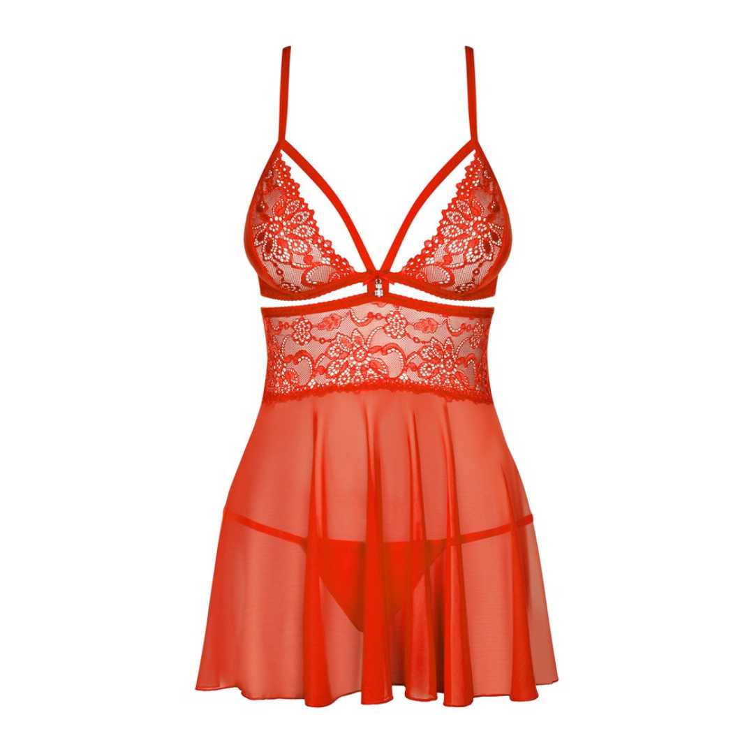 Babydoll plus String mit Cut-outs