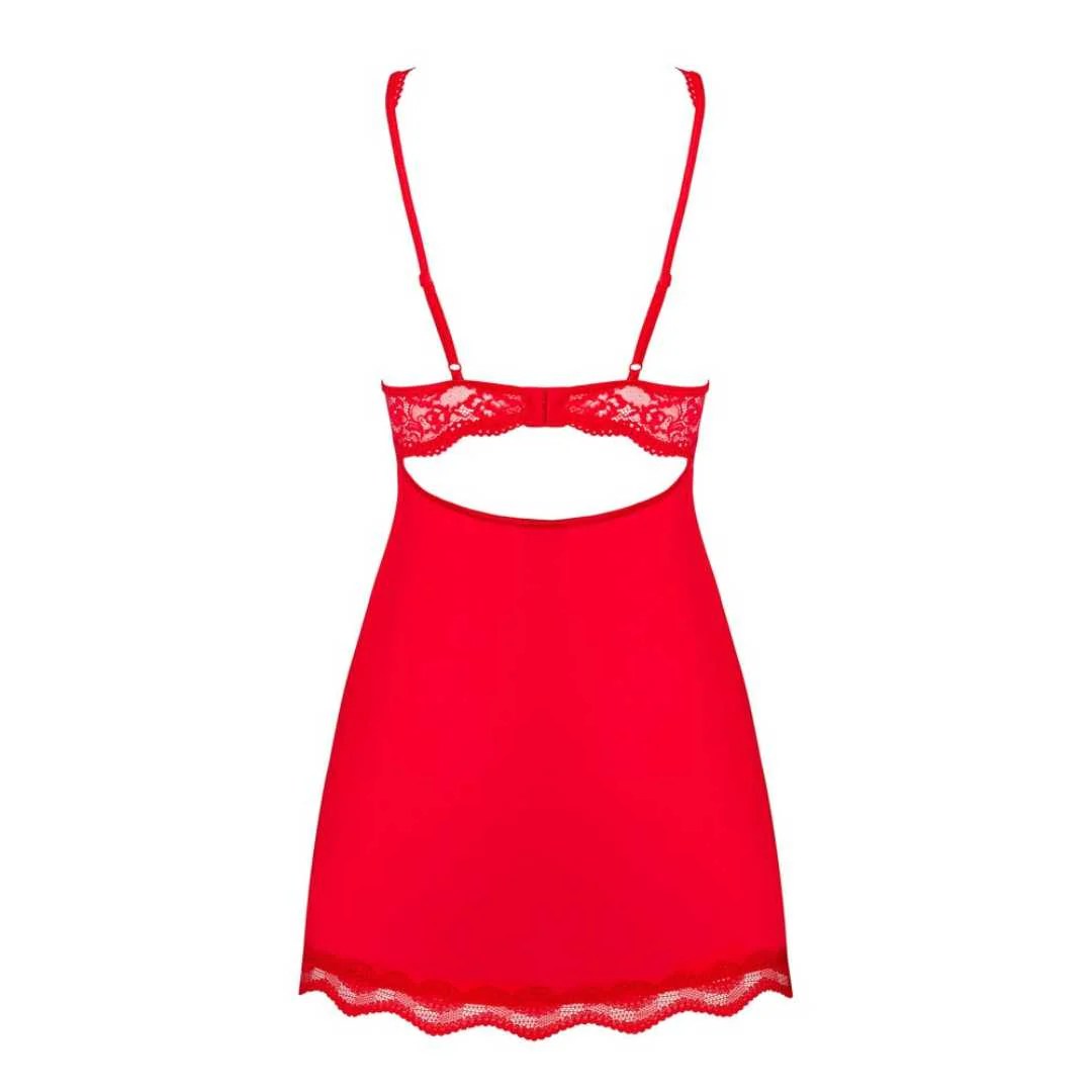 Negligé "Luvae" mit Strass und String