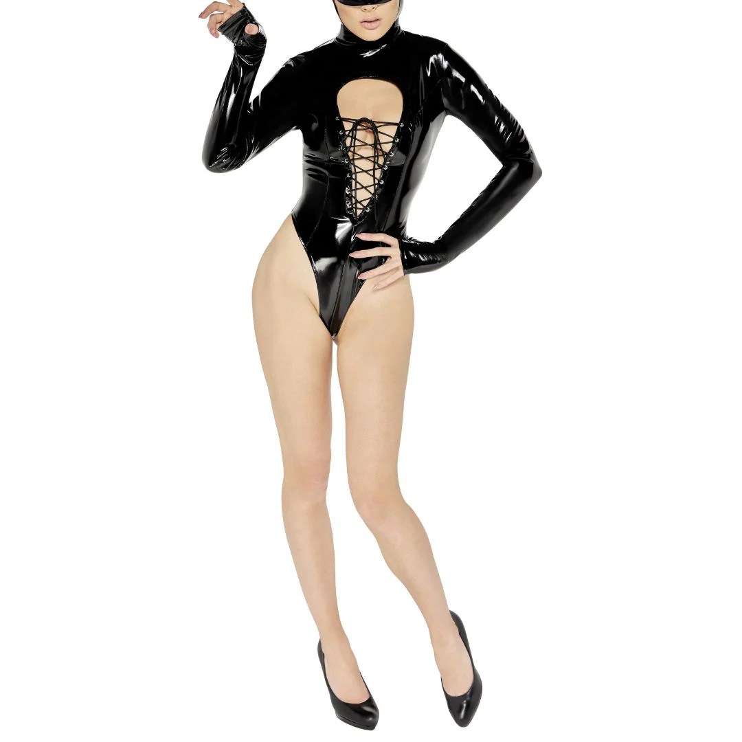 Body aus Lack im Cat/Batwoman-Style