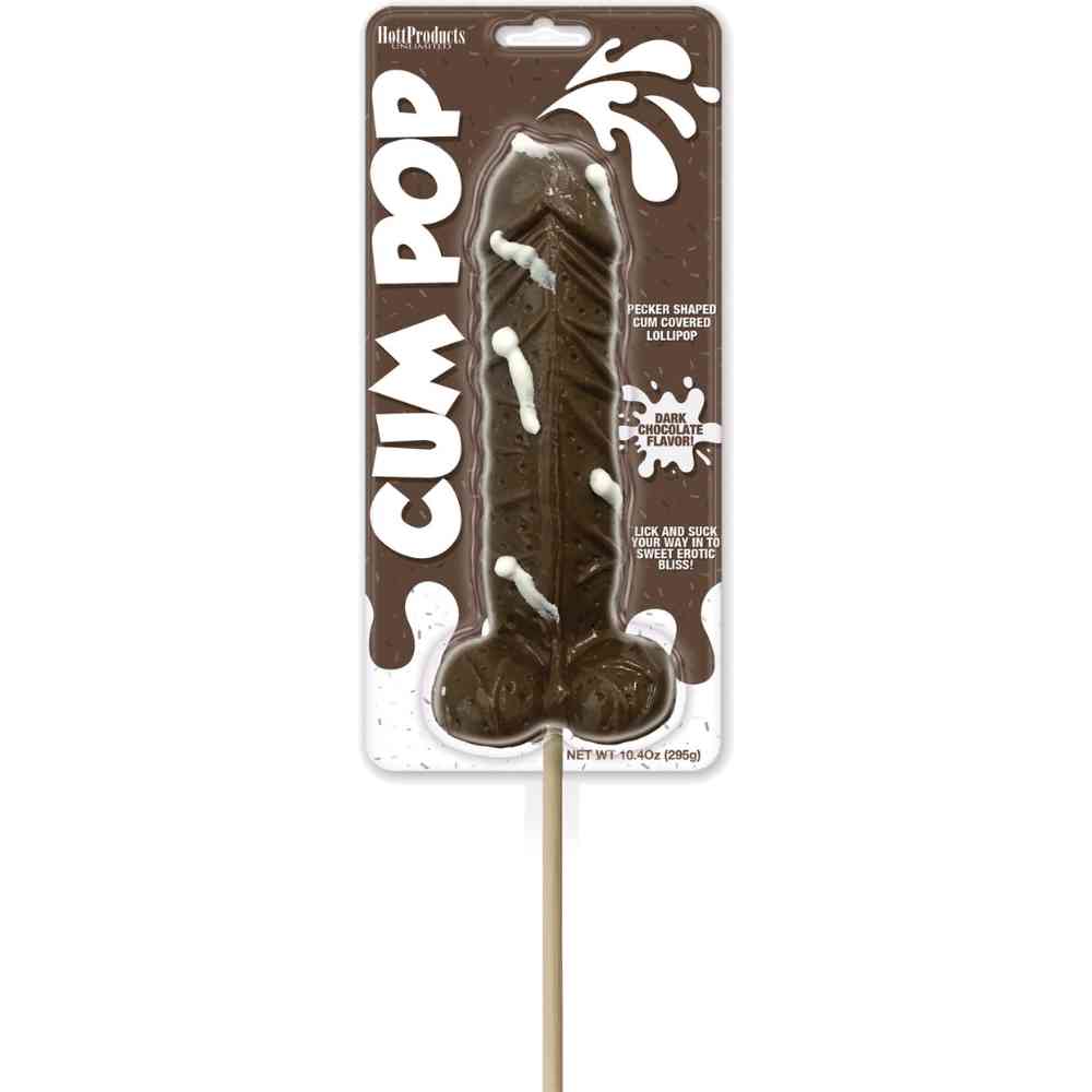Dunkle Schokolade Lolli "Cum Pop"