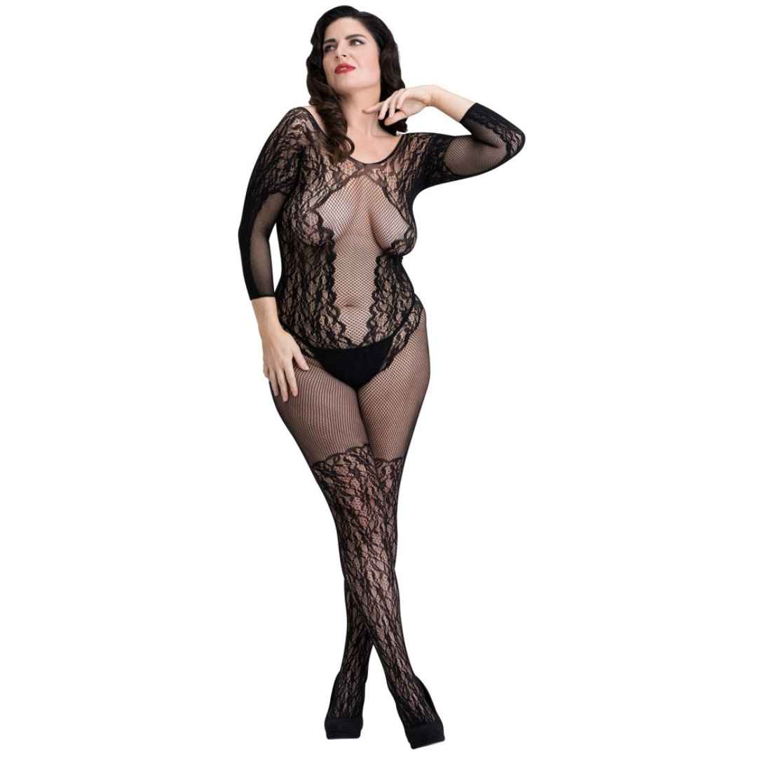 Langarm Catsuit Ouvert mit Cut-outs