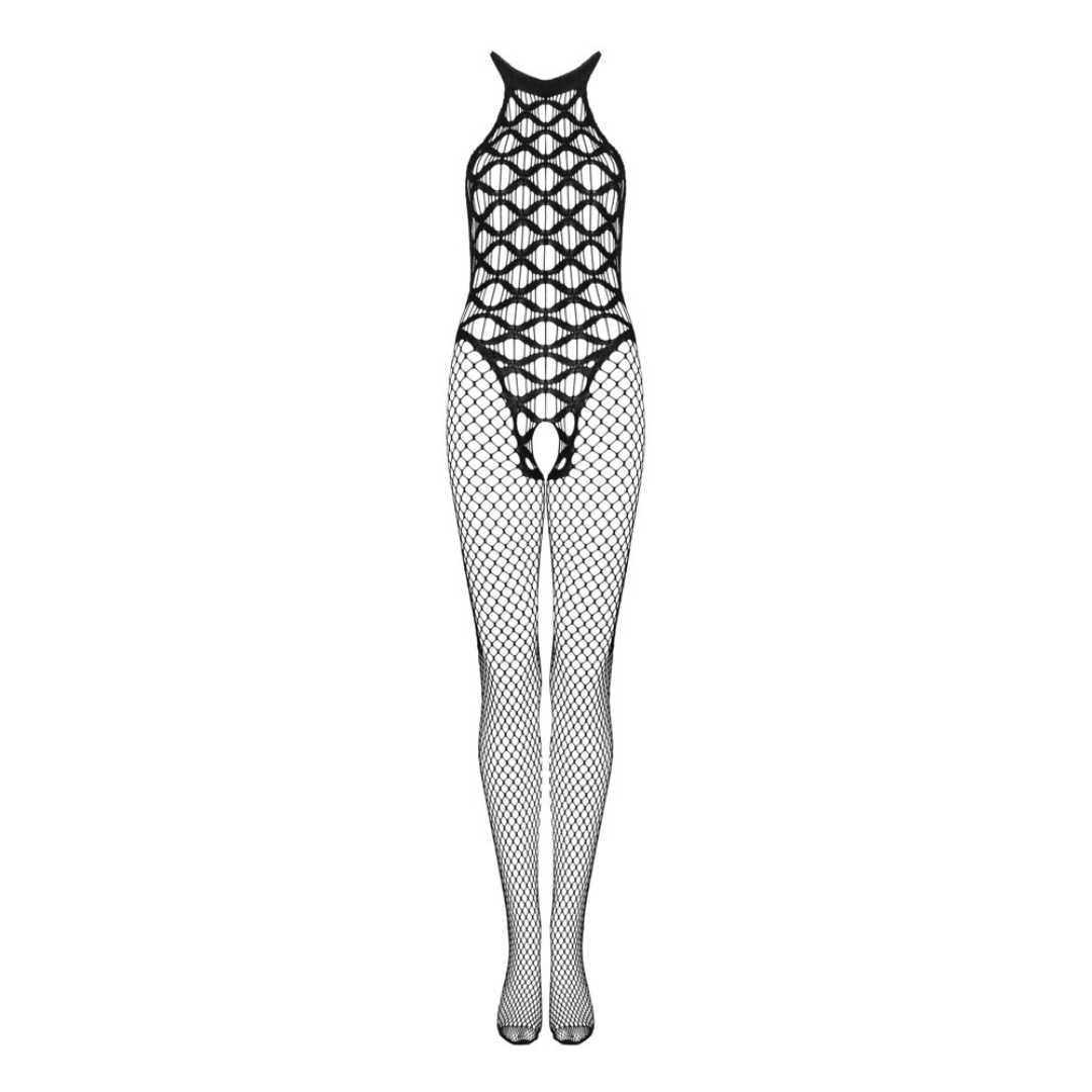 Bodystocking ouvert mit elastischen Trägern