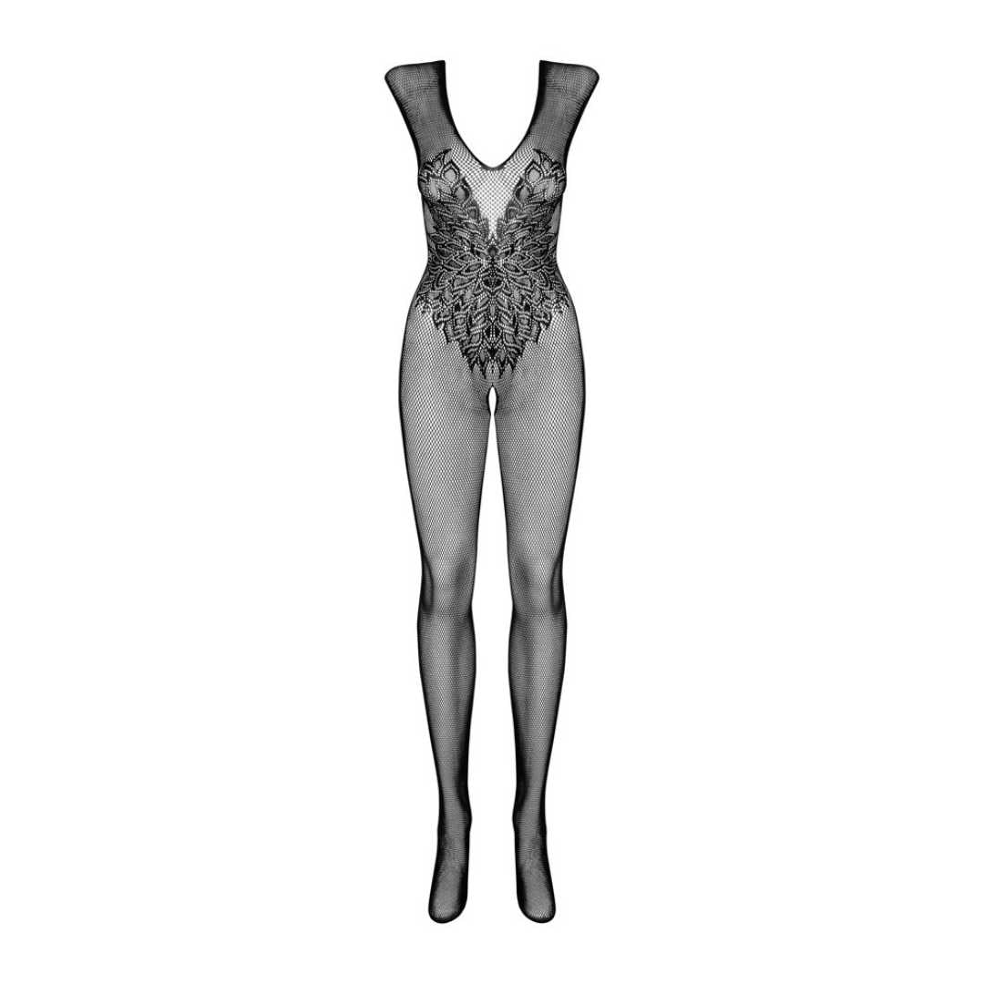 Catsuit ouvert mit Flügel-Motiven