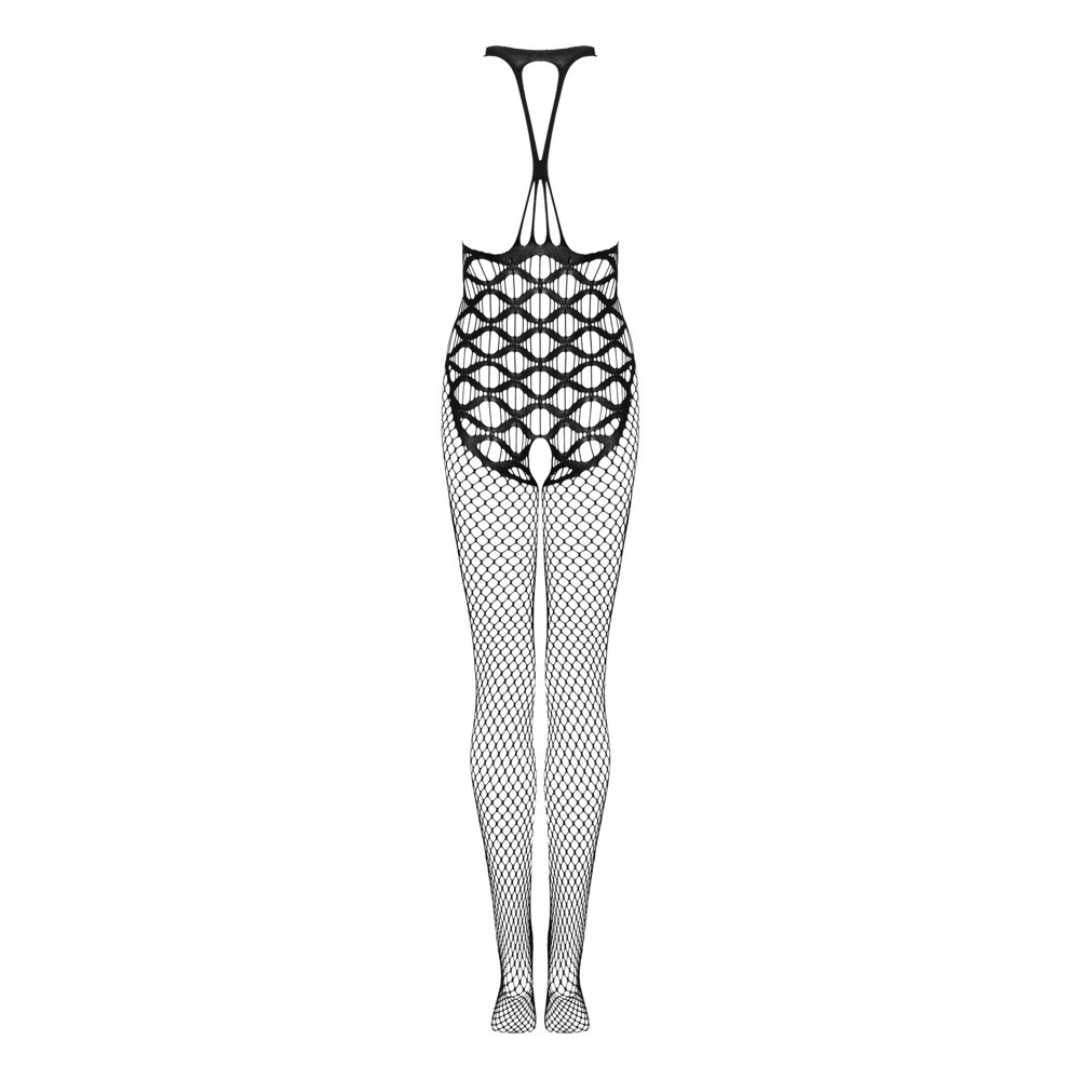 Bodystocking ouvert mit elastischen Trägern