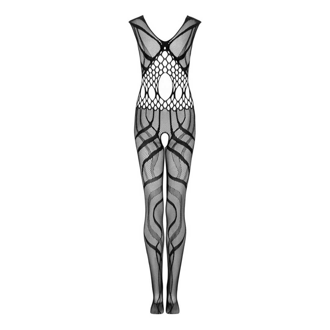 Netz Bodystocking ouvert in extravaganter Optik