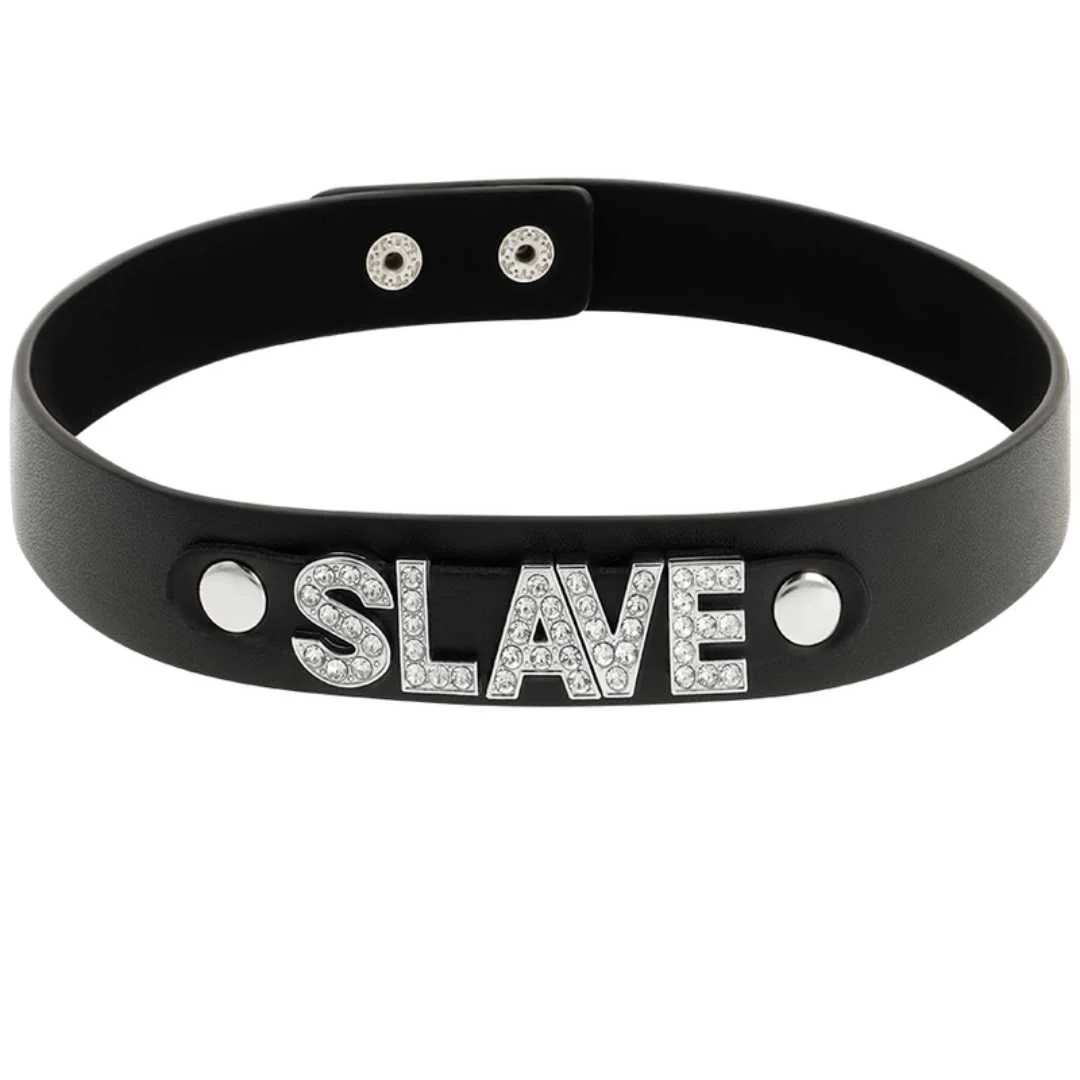 Handgefertigtes Choker mit Aufschrift