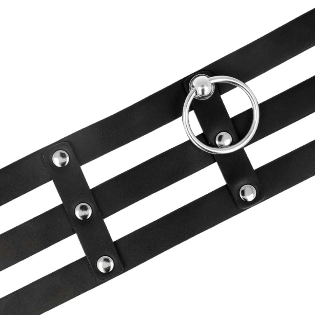 Handgefertigter Choker mit Triple-Band