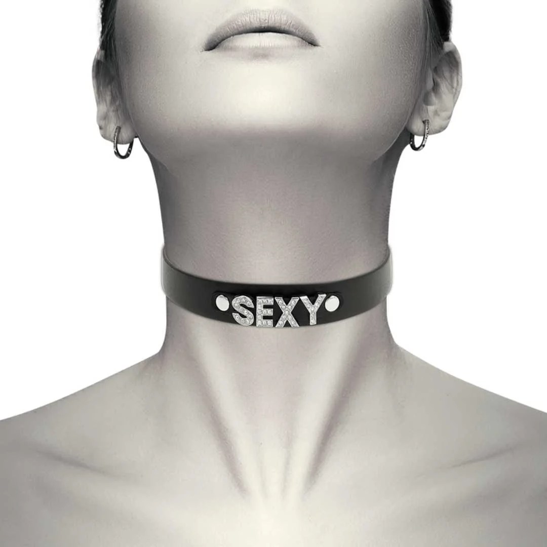 Handgefertigtes Choker mit Aufschrift