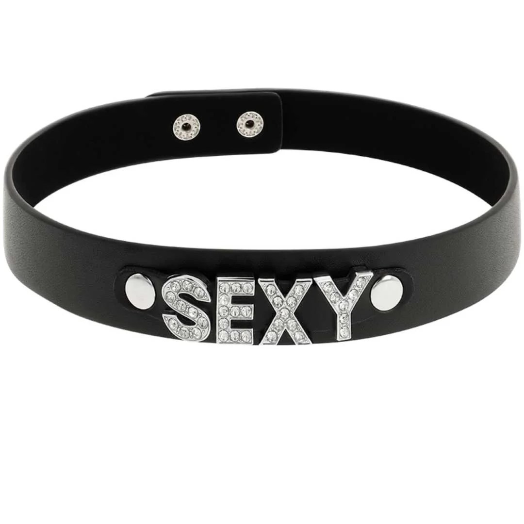 Handgefertigtes Choker mit Aufschrift