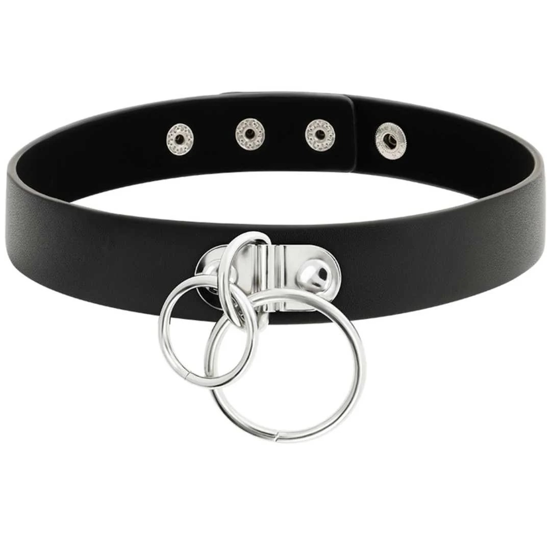 Handgefertigter Choker mit doppeltem Ring