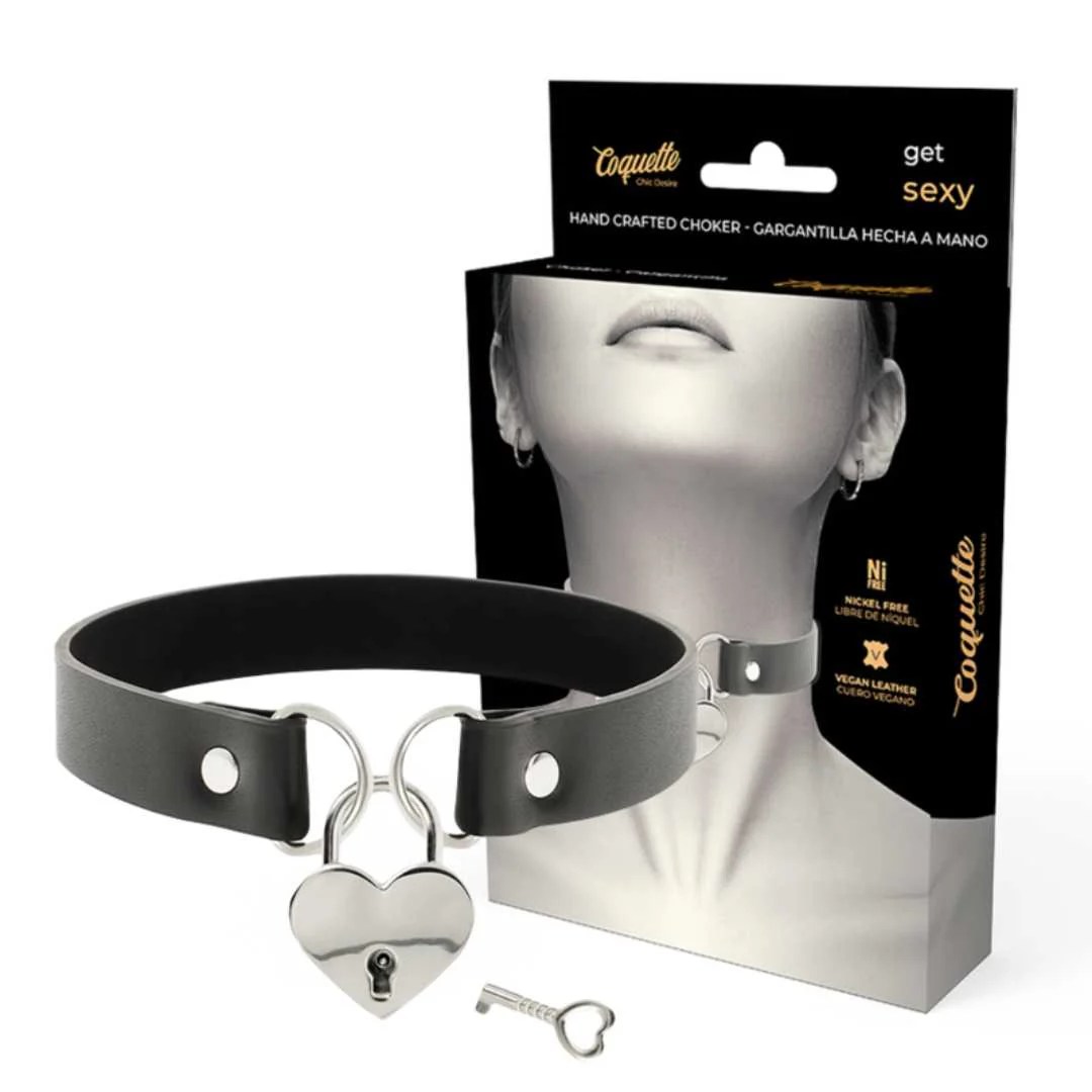 Choker mit herzförmigem Schloss