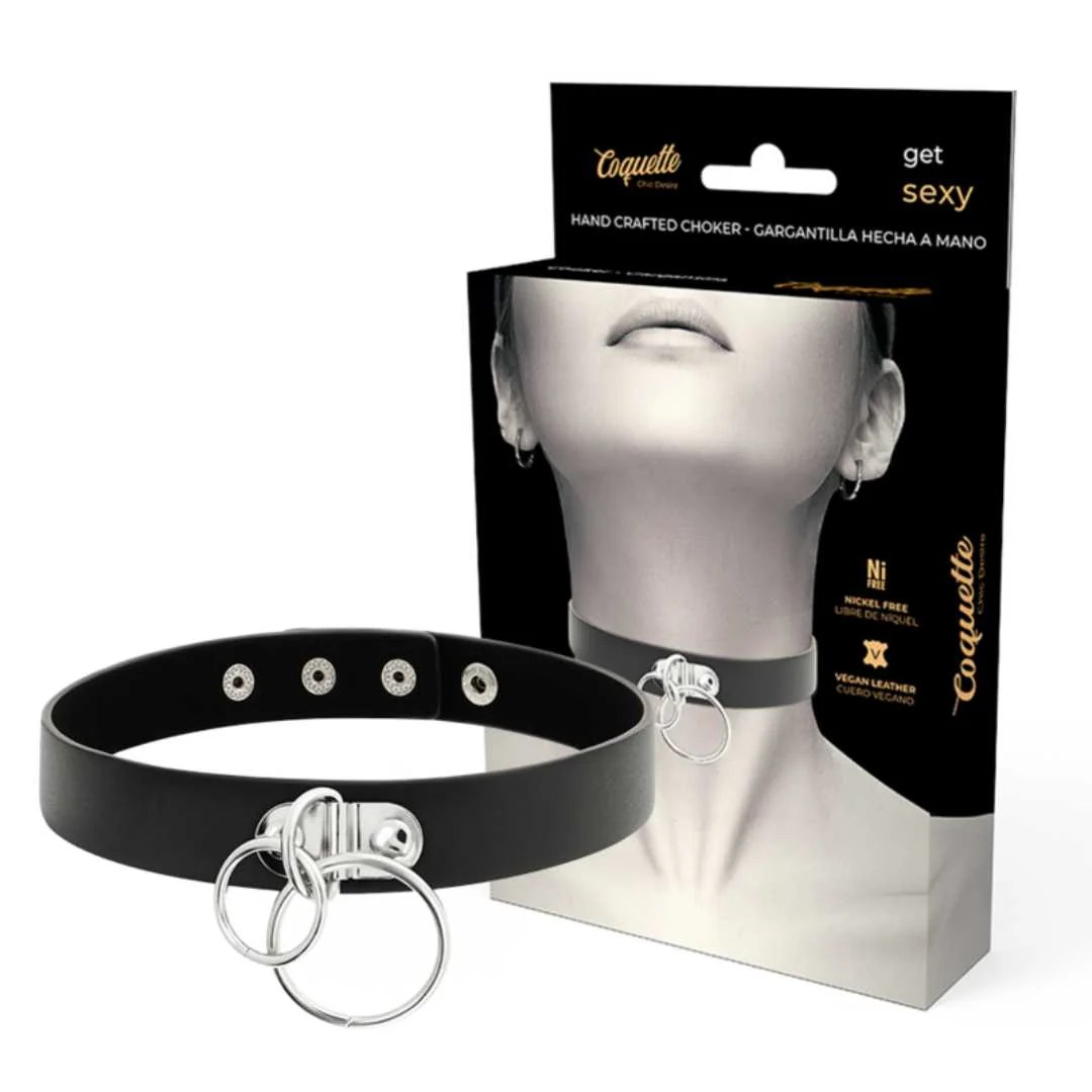 Handgefertigter Choker mit doppeltem Ring