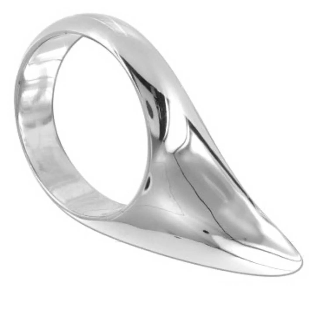 Metall-Cockring "Teardrop" aus Edelstahl