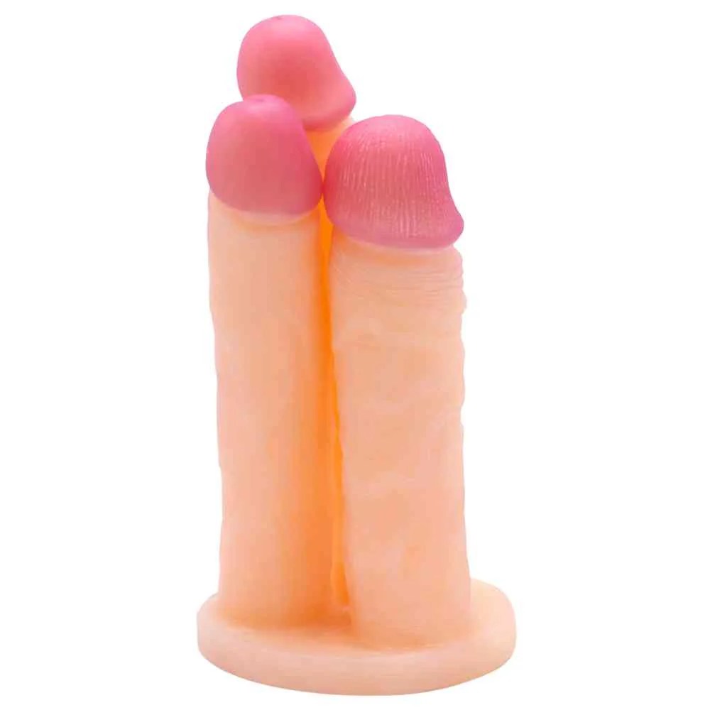 Dreifach Dildo "Cox Flesh"