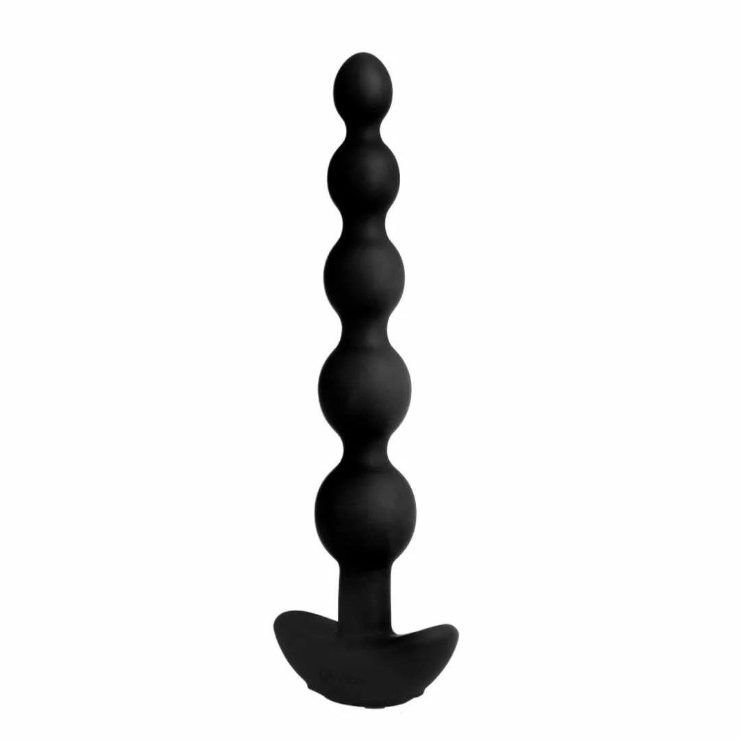 b-Vibe Cinco Anal Beads Black