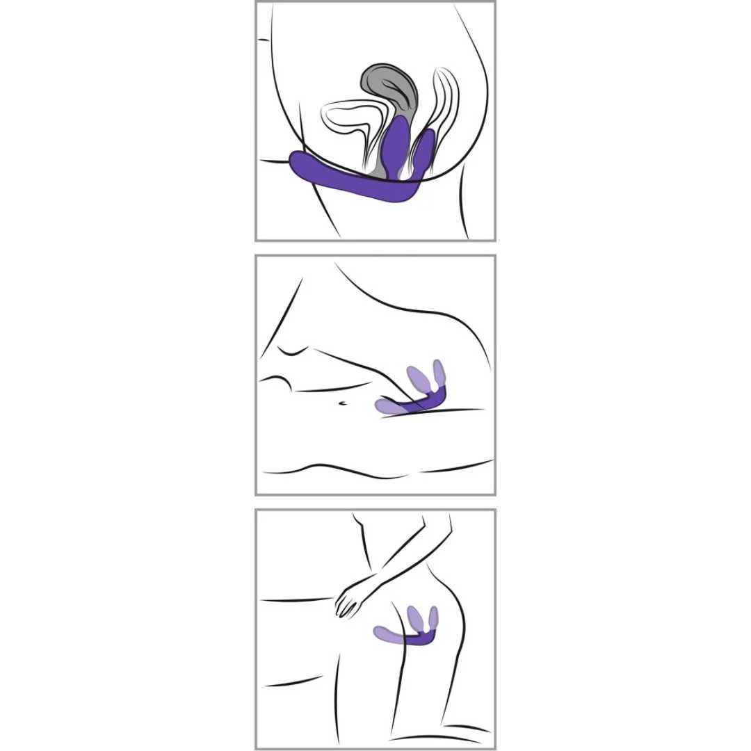Strap-On Dildo „Strapless Strap-On Triple Teaser“