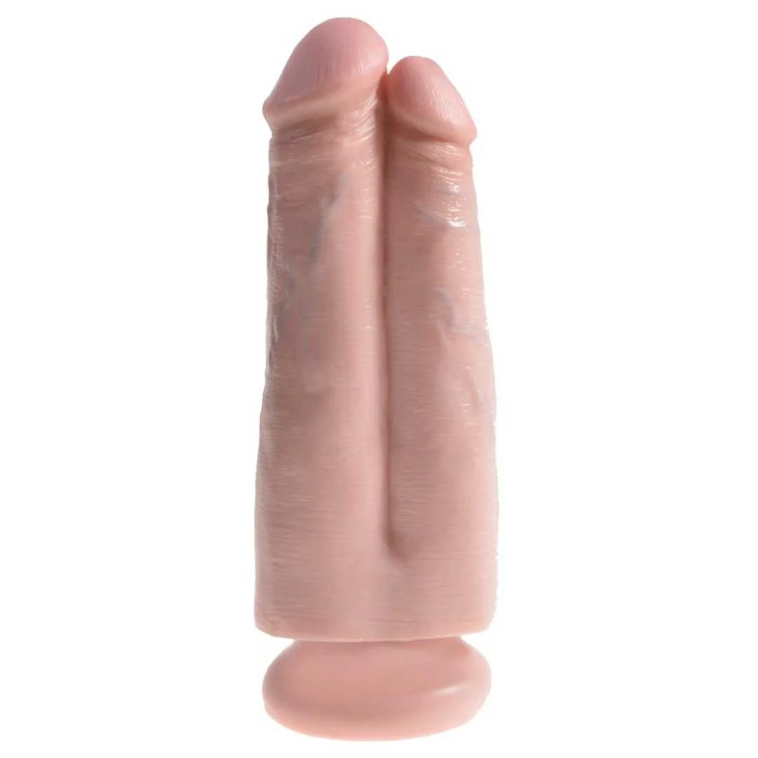 Doppeldildo „Two Cocks One Hole“ mit Saugfuß