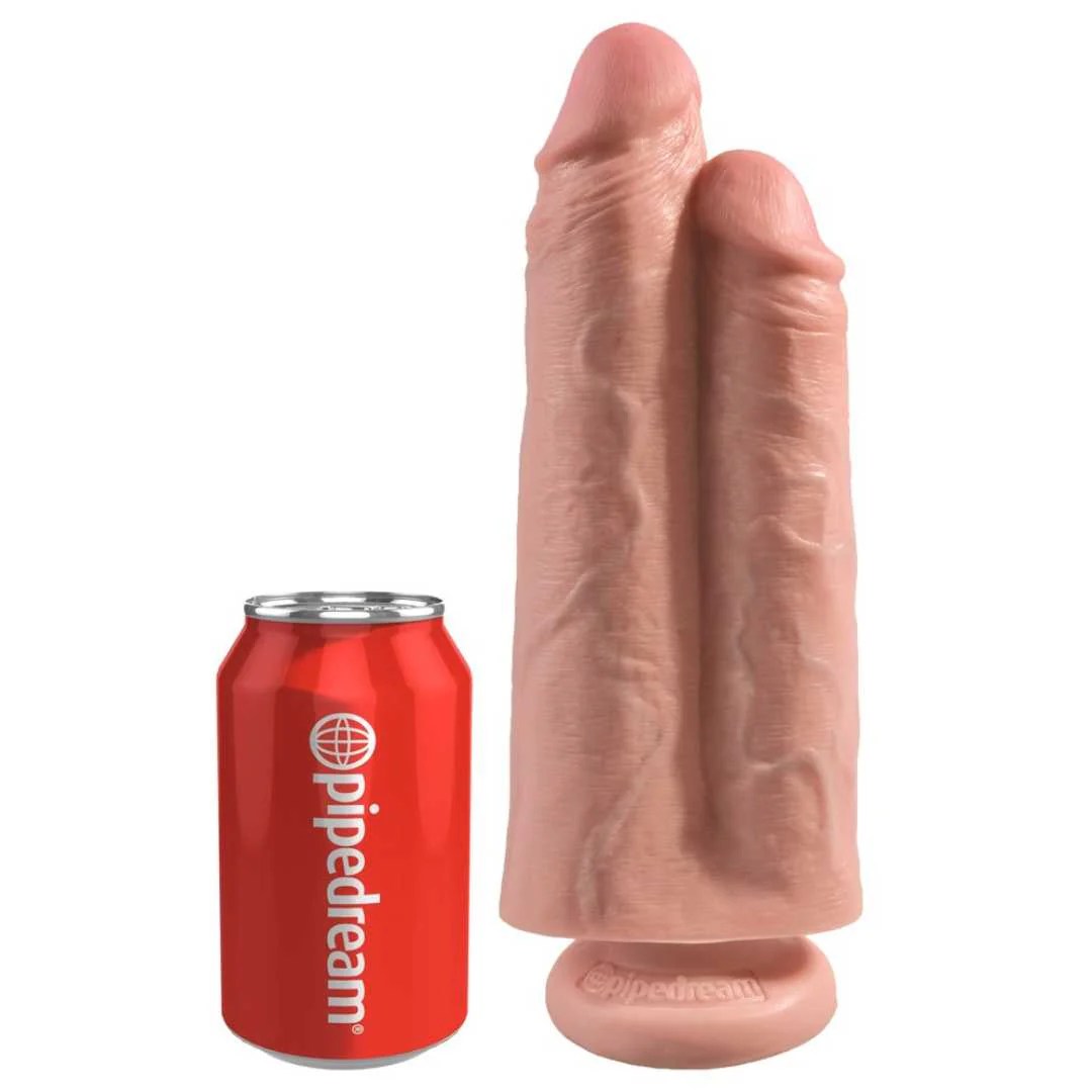 Doppeldildo „Two Cocks One Hole“ mit Saugfuß