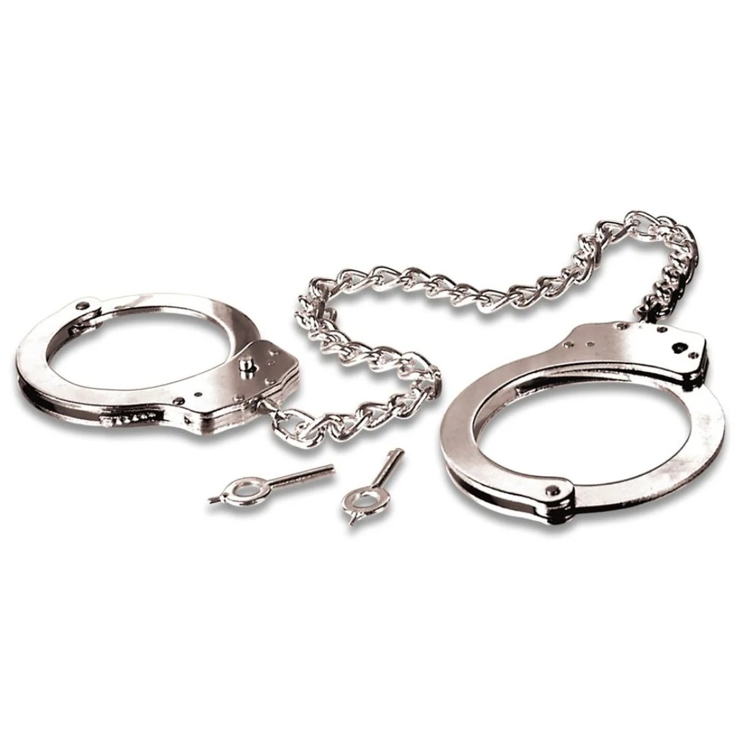 Fußschellen „Metal Leg Cuffs“ mit Verbindungskette