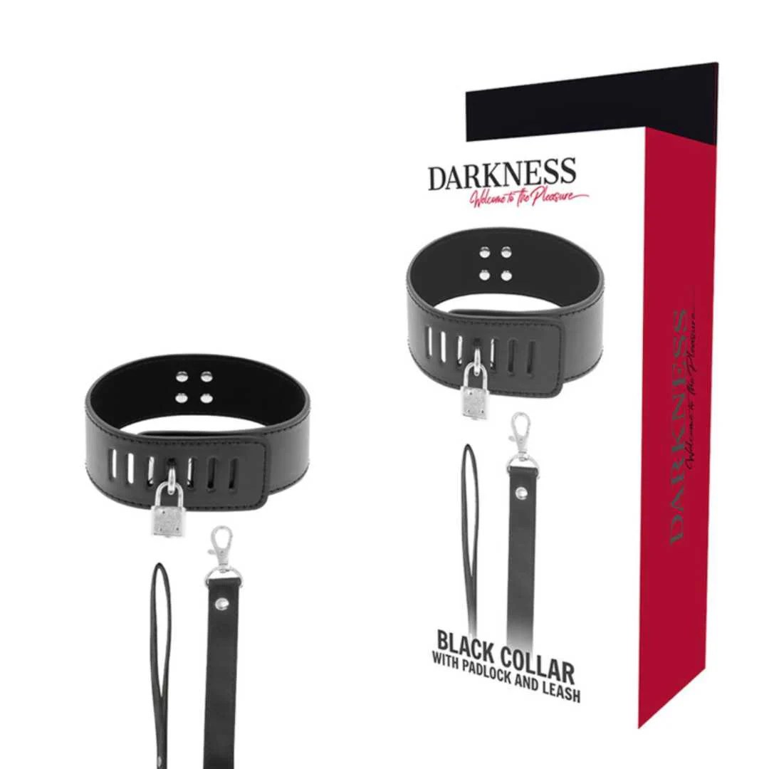 Halsband mit Schloss und Leine