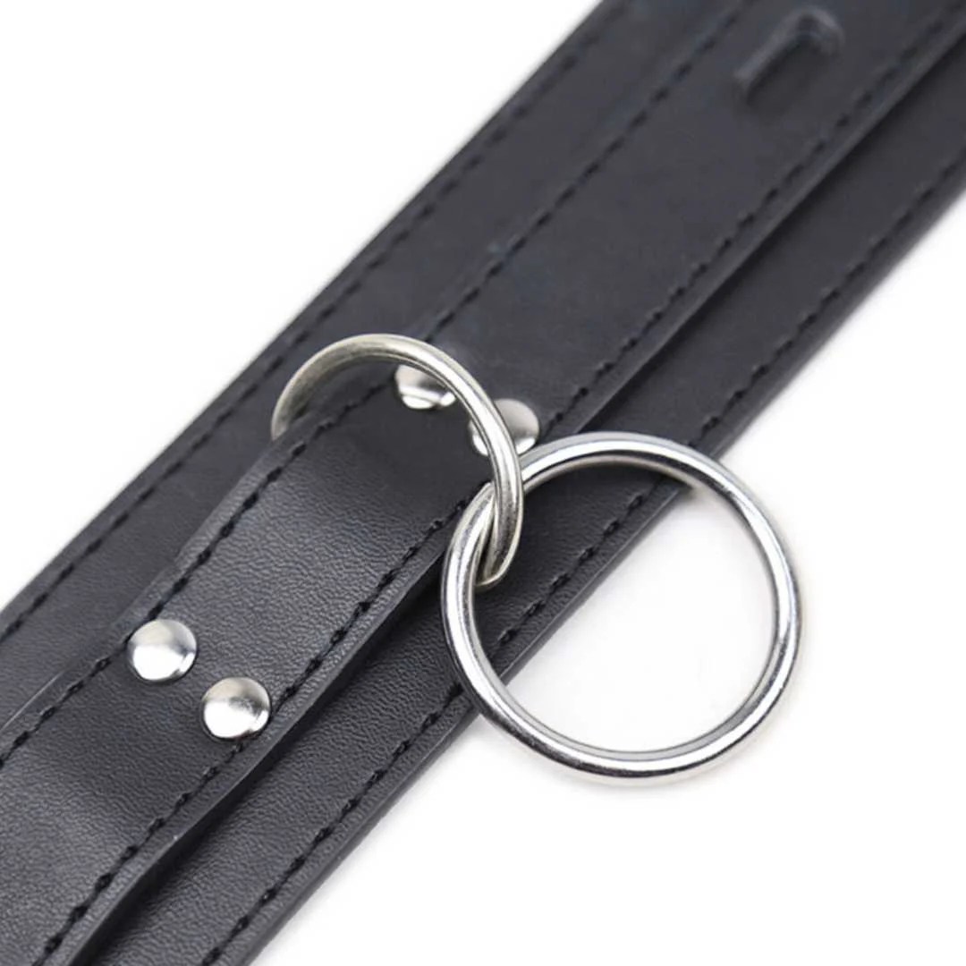 Halsfessel mit D-Ringen und Leine