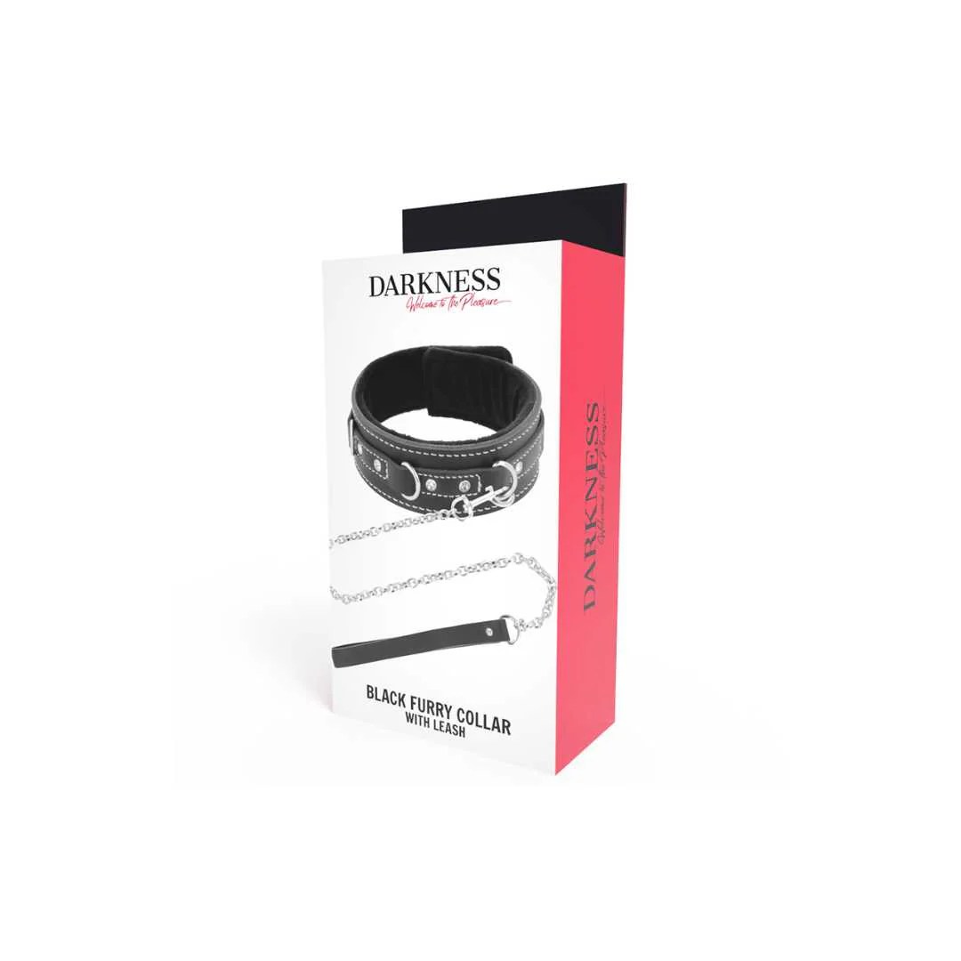 Halsband mit Strass-Steinen und Leine