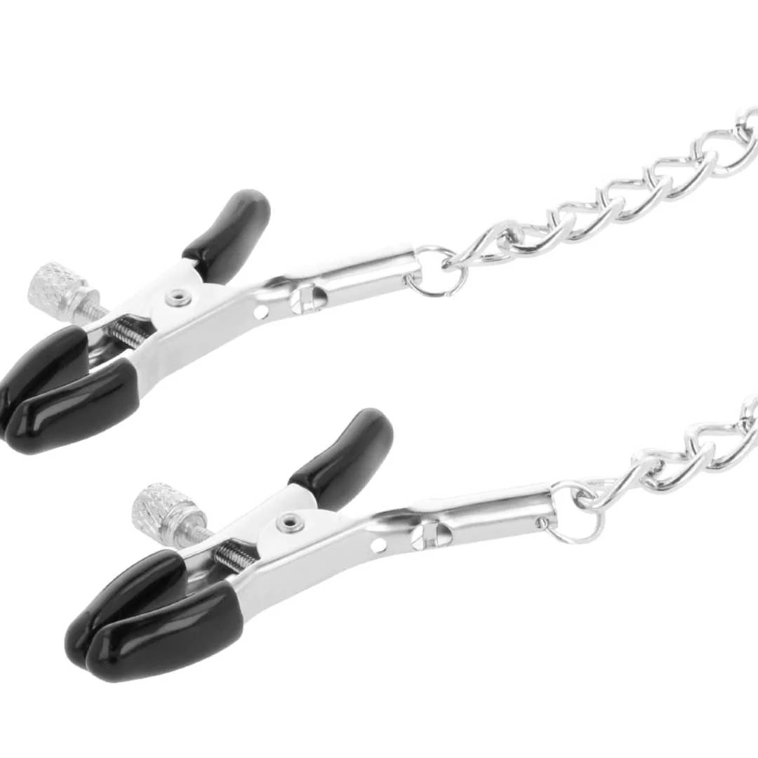 Halsband mit Metall-Nippelklammern