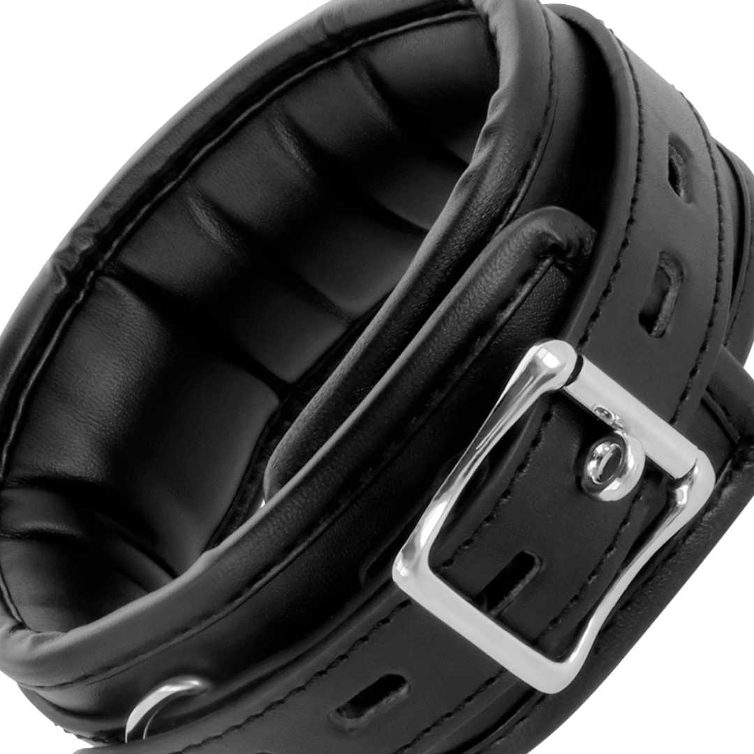Gepolstertes Halsband mit Leine