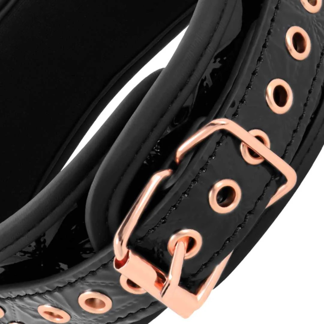Halsband mit Nippelklemmen in Rosé-Gold
