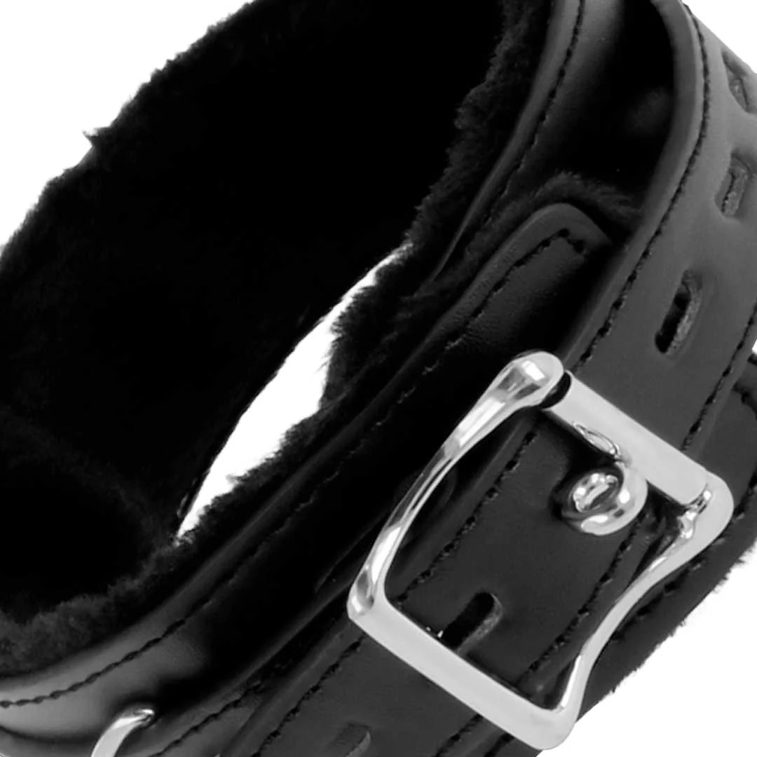 Gepolstertes Halsband mit Leine