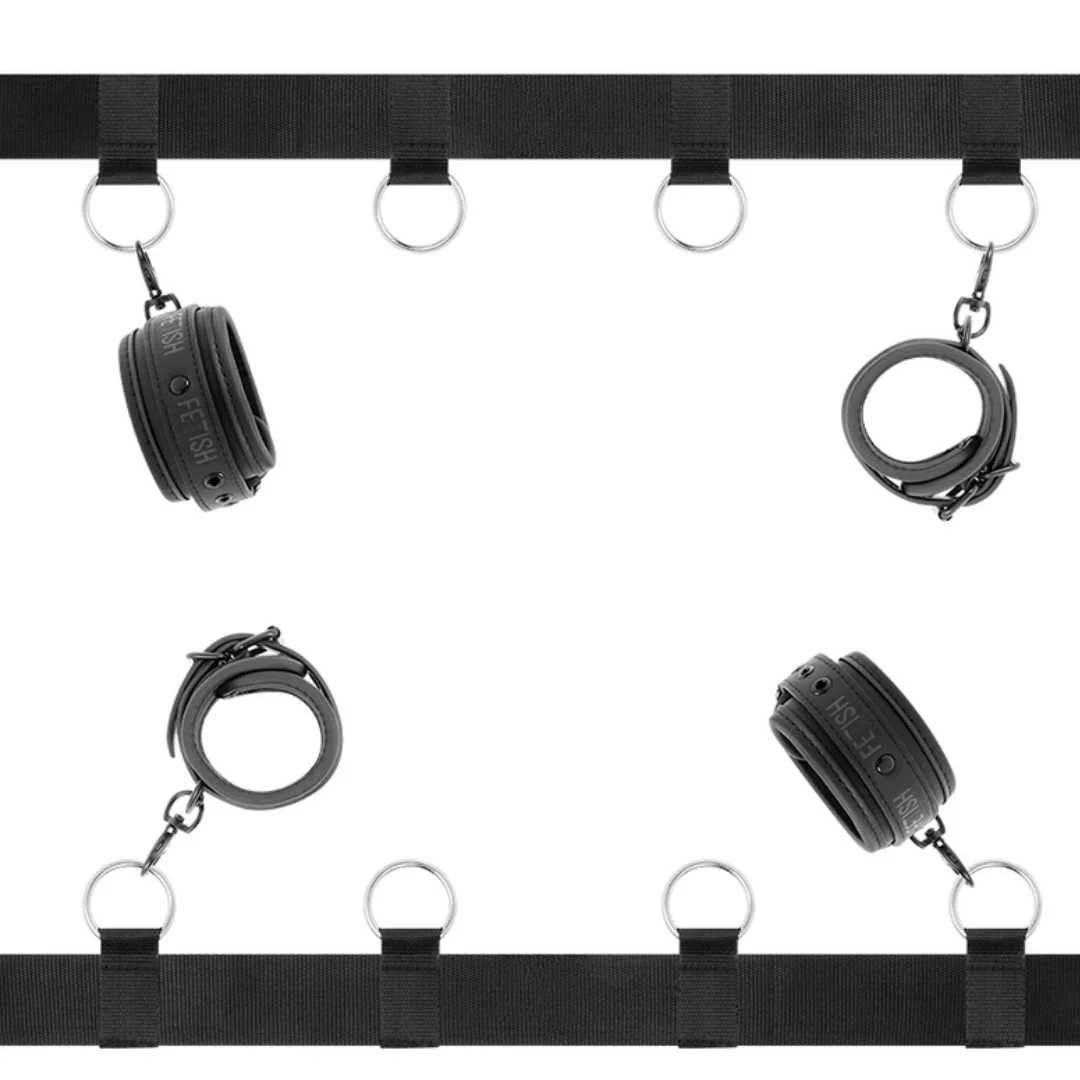 Bettfessel-Set mit Metallringen