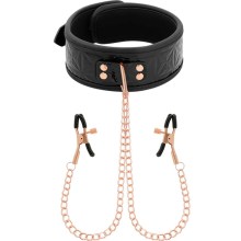Halsband mit Nippelklemmen in Rosé-Gold Halsband mit Nippelklemmen in Rosé-Gold