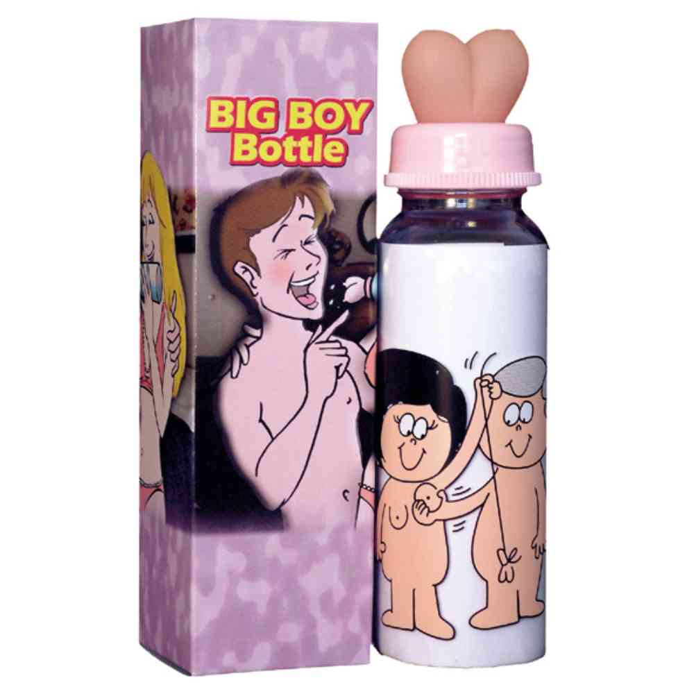 Flasche mit Trinksauger in Busen Form