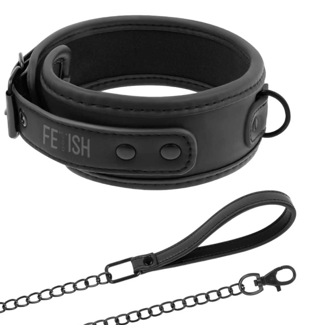 Halsband mit Metallkette