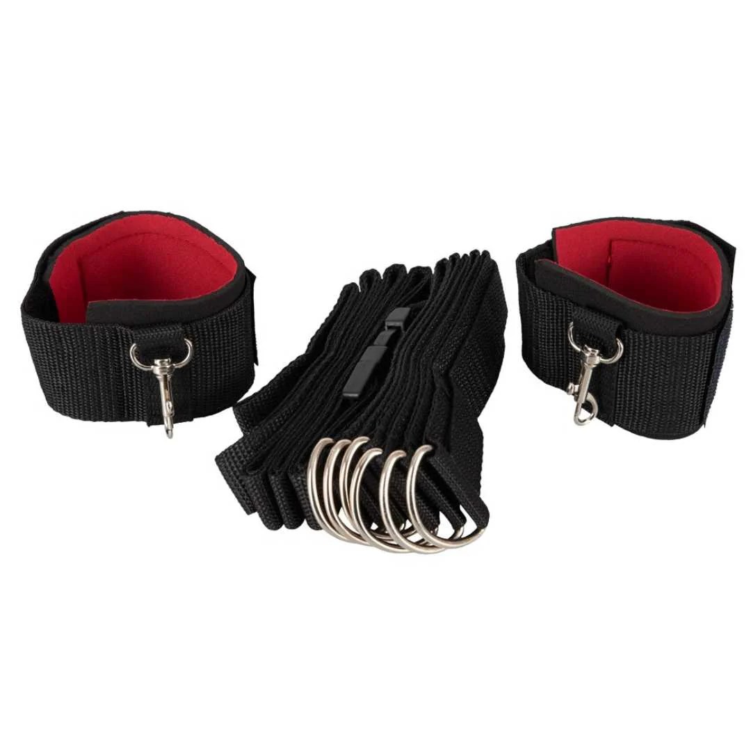 3-teiliges Bettfessel-Set mit Gurt