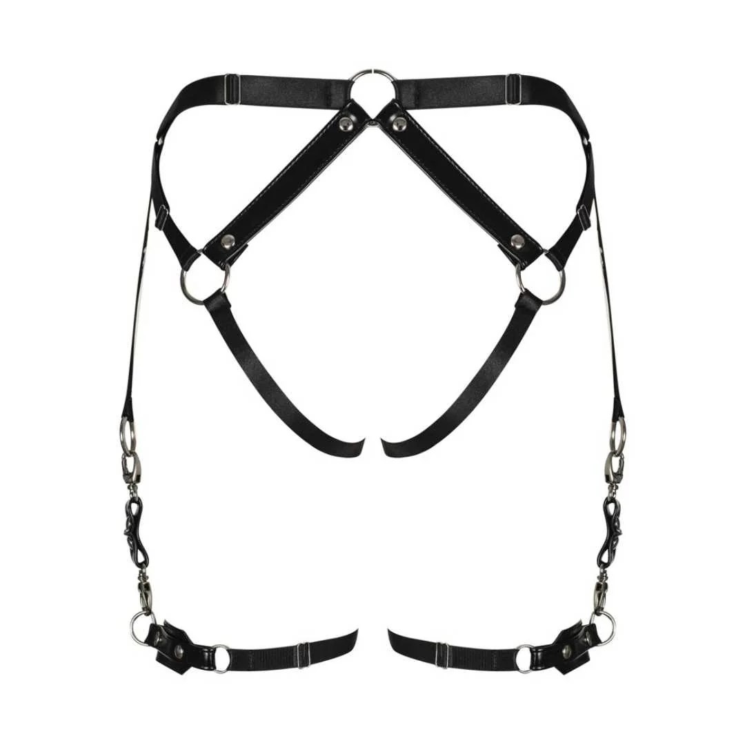 Harness Ouvert mit silbernen Nieten