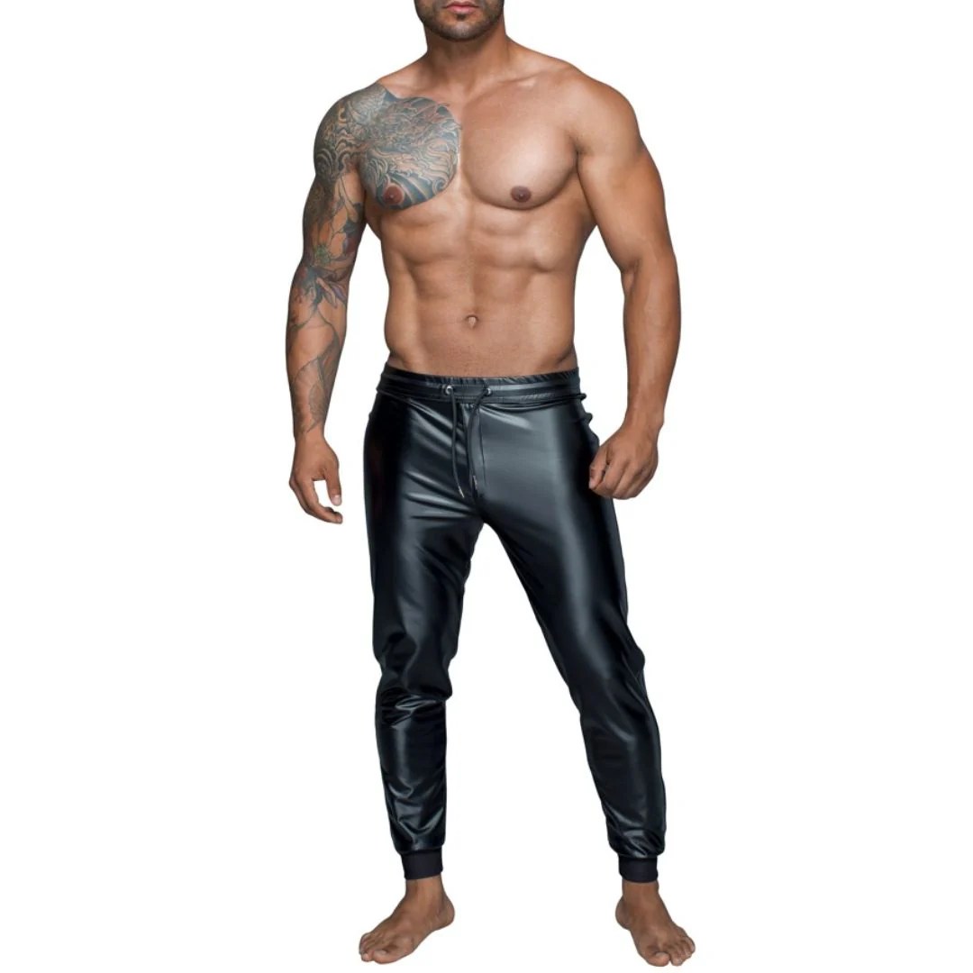Joggers-Style Hose im Powerwetlook