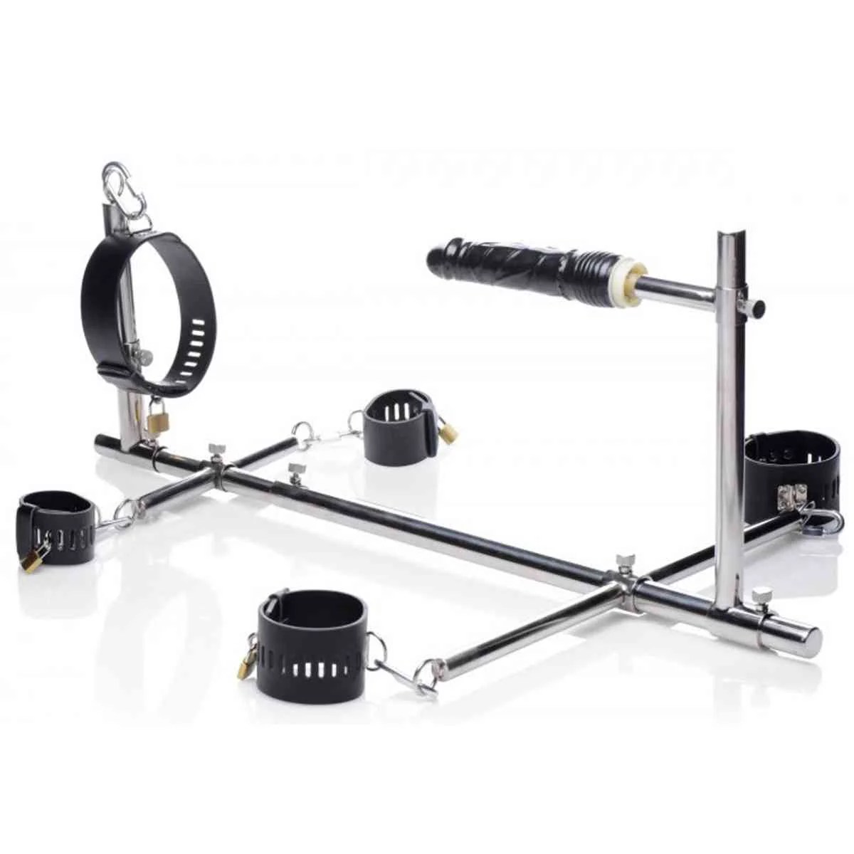 Prangerbank mit Dildo "Imprisoned Metal"